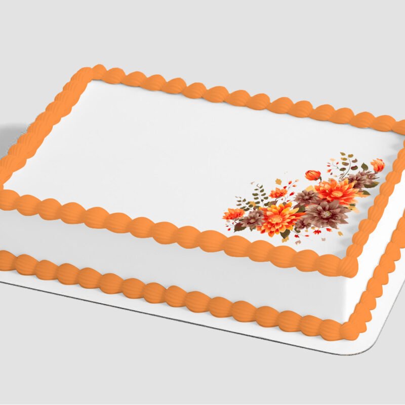 Autumn Flowers Edible Image® by PhotoCake®