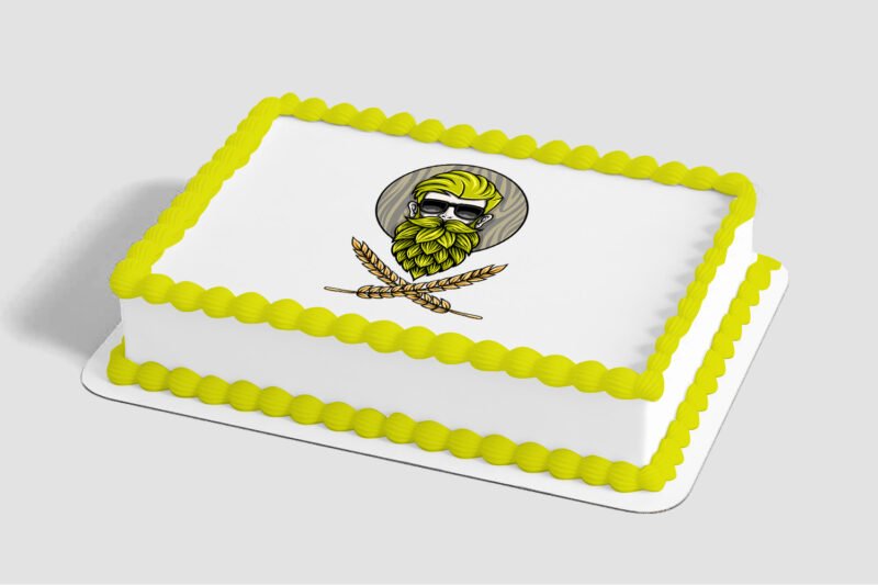 Beard and Hops Edible Image® by PhotoCake®
