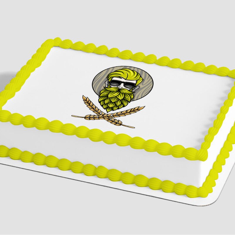 Beard and Hops Edible Image® by PhotoCake®