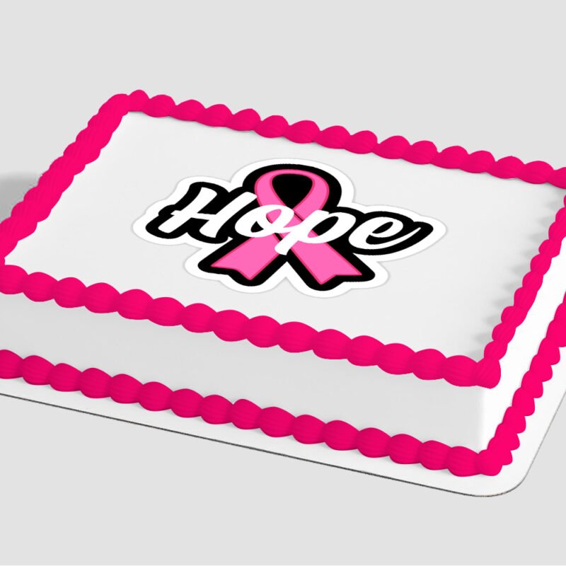 Breast Cancer Awareness Ribbon of Hope Edible Image® by PhotoCake®