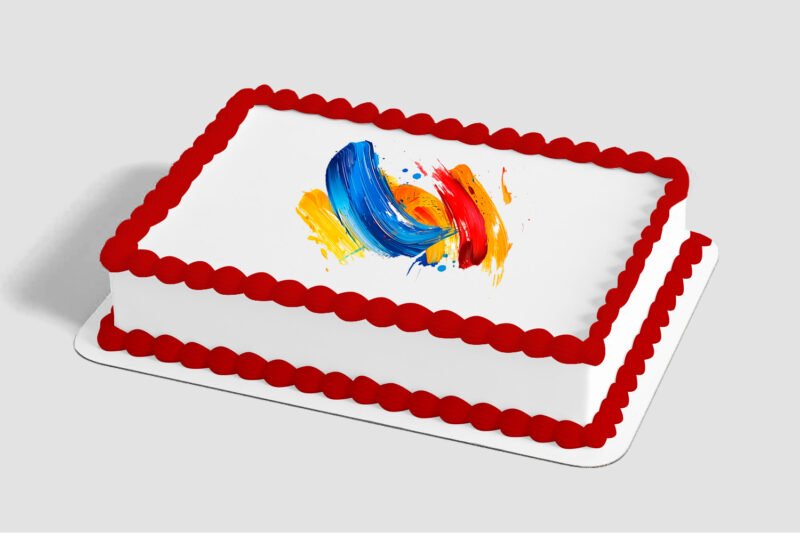 Brush Stroke Edible Image® by PhotoCake®