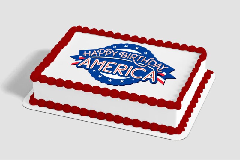 Celebrate America Happy Birthday Edible Image® by PhotoCake®