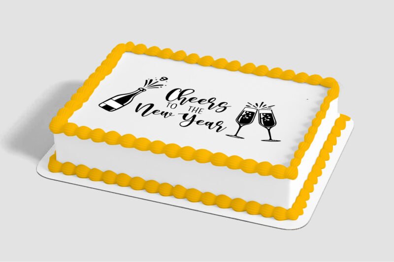 Cheers to the New Year! Edible Image® by PhotoCake®