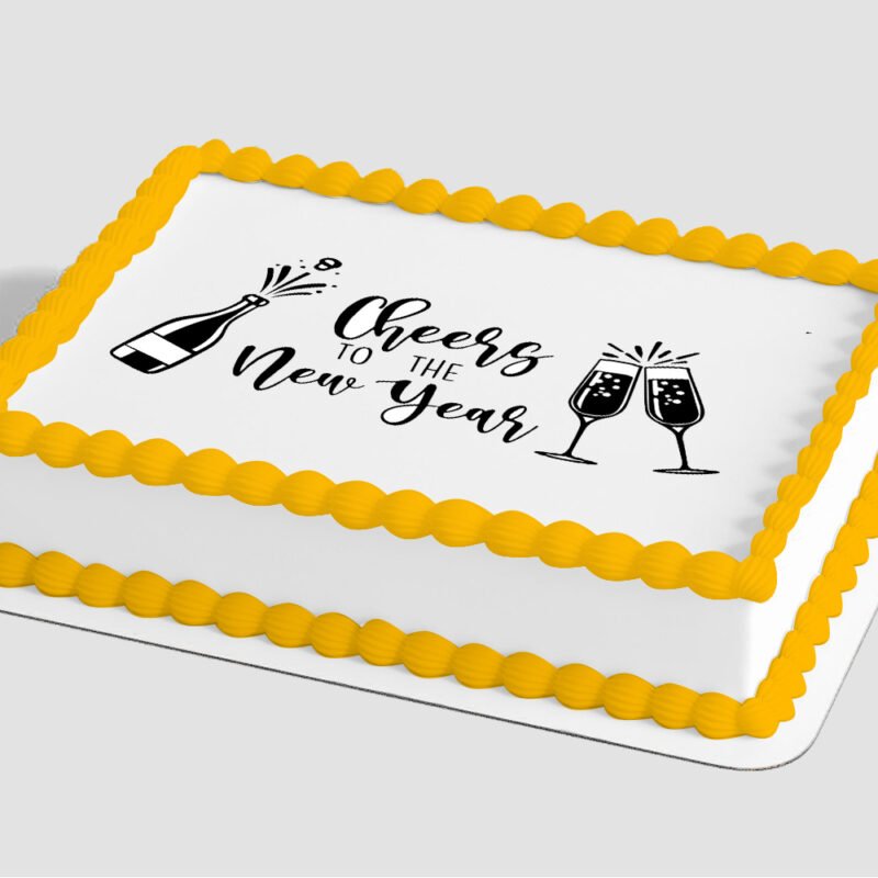 Cheers to the New Year! Edible Image® by PhotoCake®
