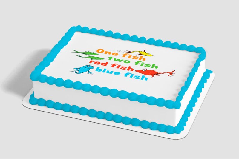 Dr. Seuss One Fish, Two Fish Edible Image® by PhotoCake®