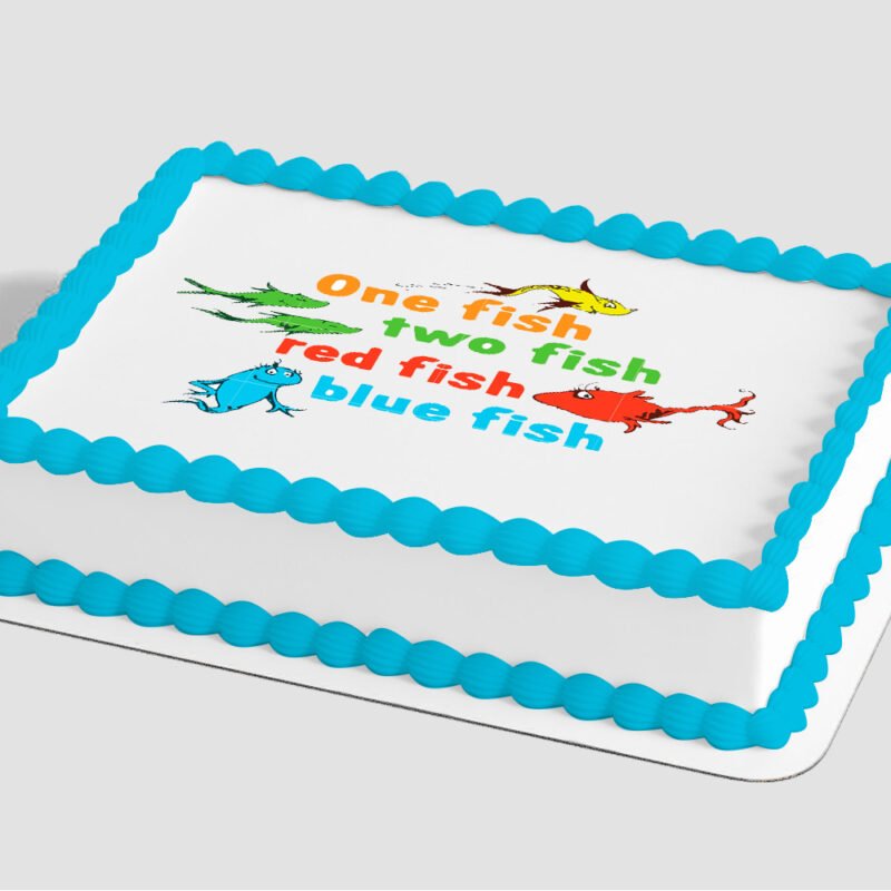 Dr. Seuss One Fish, Two Fish Edible Image® by PhotoCake®