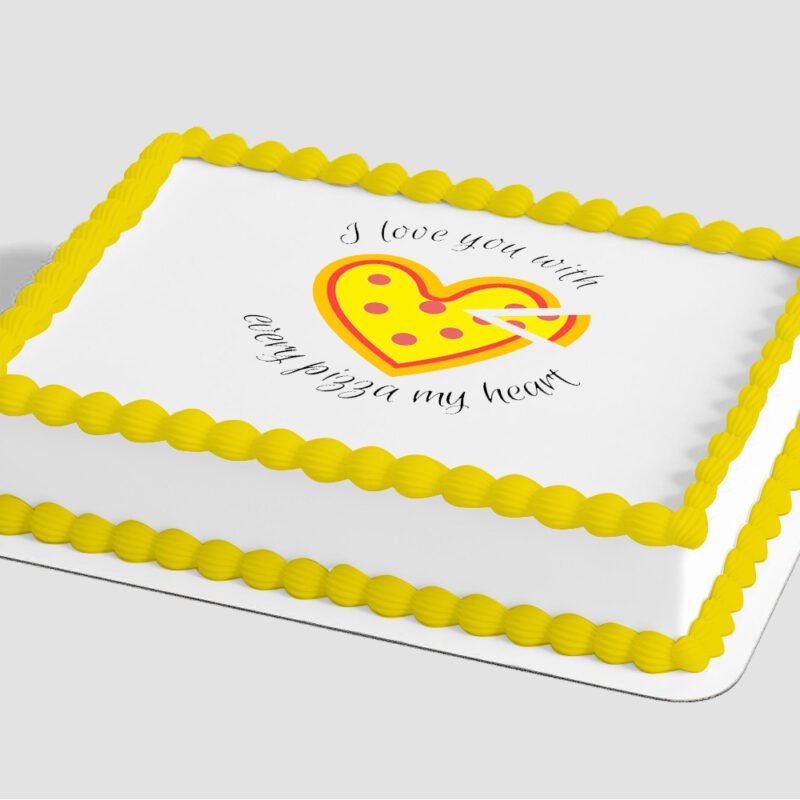 Every Pizza Me Loves You Edible Image® by PhotoCake®