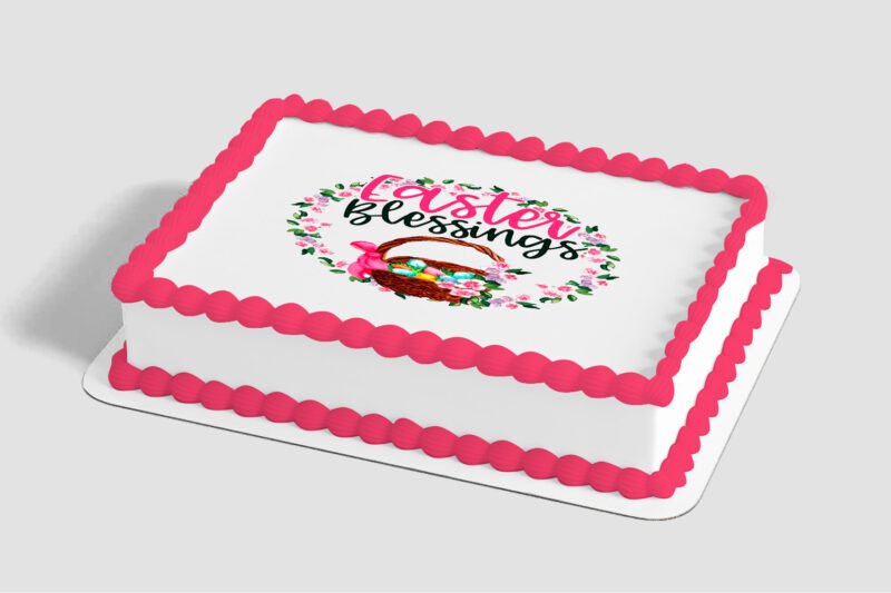 Floral Easter Blessings Edible Image® by PhotoCake®