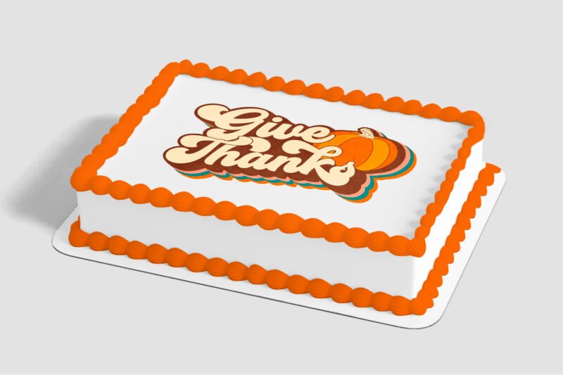 Give Thanks Pumpkin Edible Image® by PhotoCake®