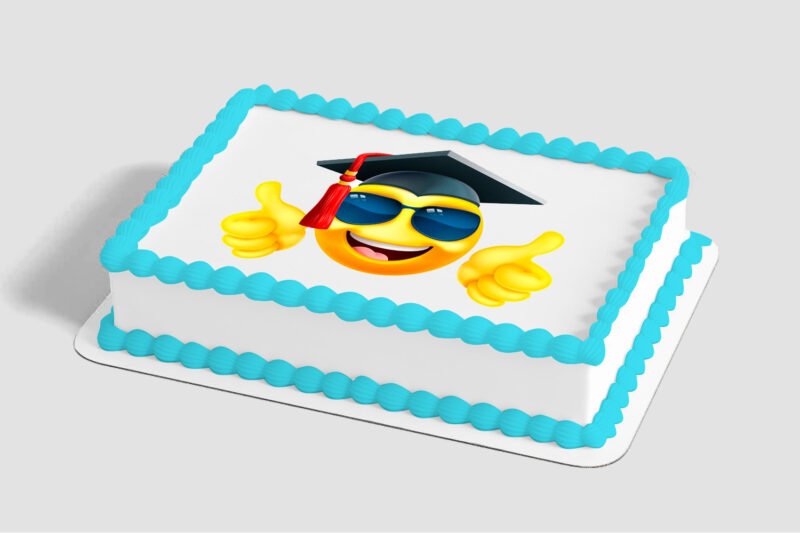 Grad Smiley Face Edible Image® by PhotoCake®