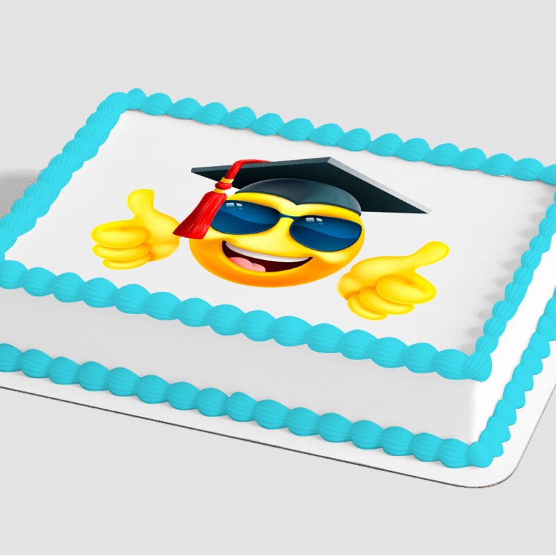 Grad Smiley Face Edible Image® by PhotoCake®