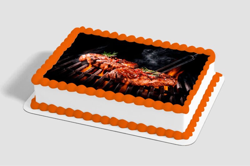 Grill Top With Food Edible Image® by PhotoCake®