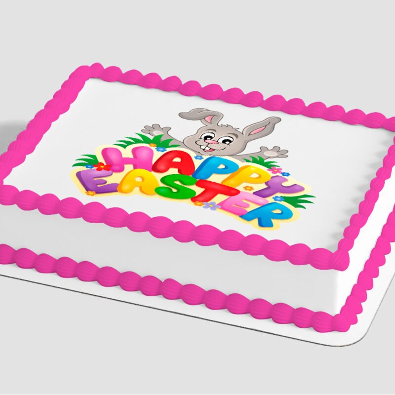 Happy Easter Bunny Edible Image® by PhotoCake®