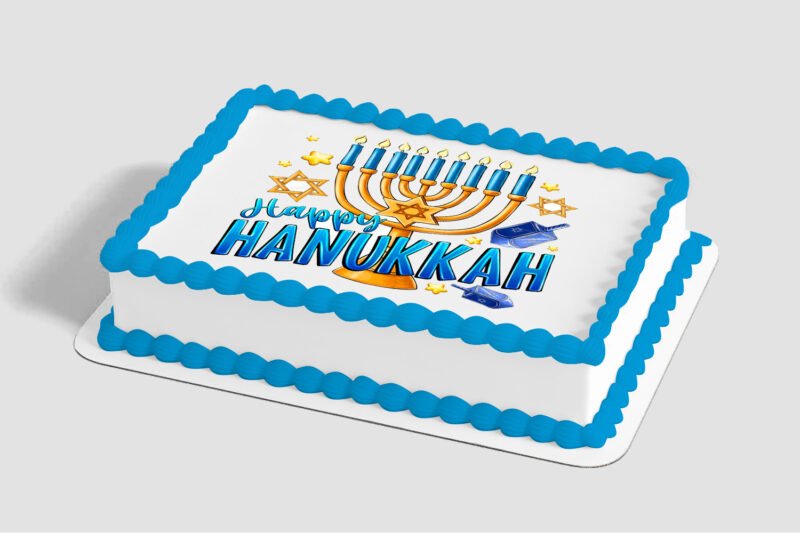 Happy Hanukkah Edible Image® by PhotoCake®