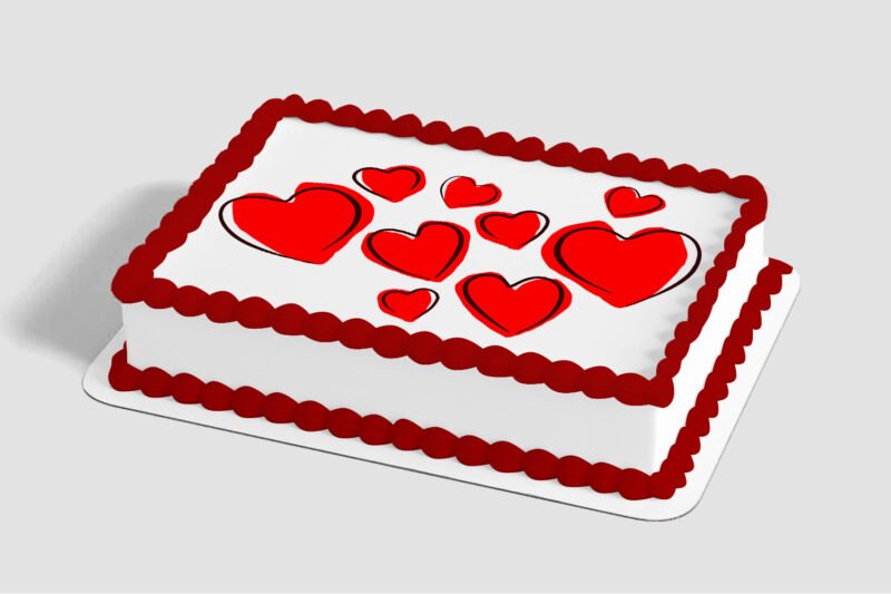 Hearts Edible Image® by PhotoCake®