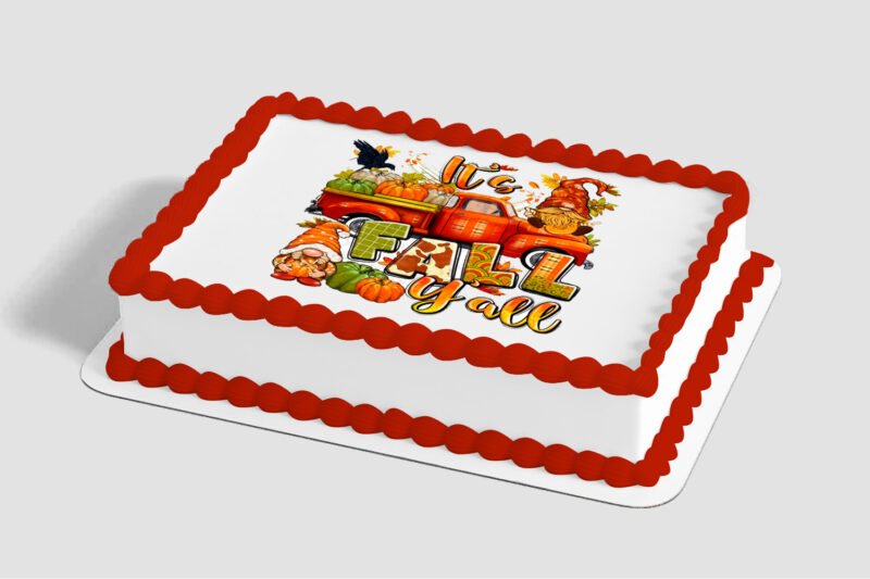 Hello Fall Y'all Edible Image® by PhotoCake®