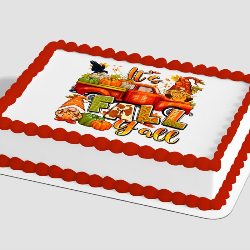 Hello Fall Y'all Edible Image® by PhotoCake®