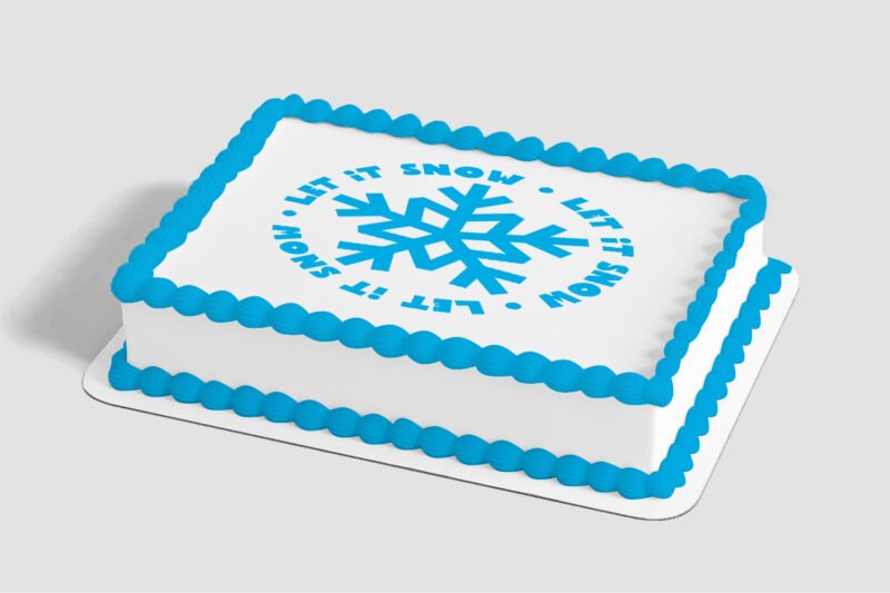 Let It Snow Edible Image® by PhotoCake®
