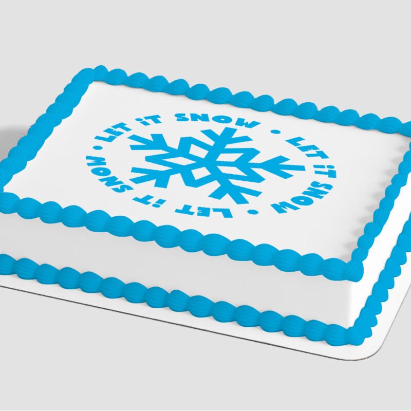 Let It Snow Edible Image® by PhotoCake®