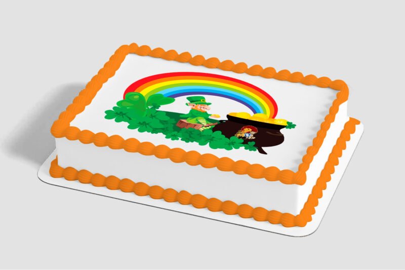 Rainbow Pot Of Gold Edible Image® by PhotoCake®