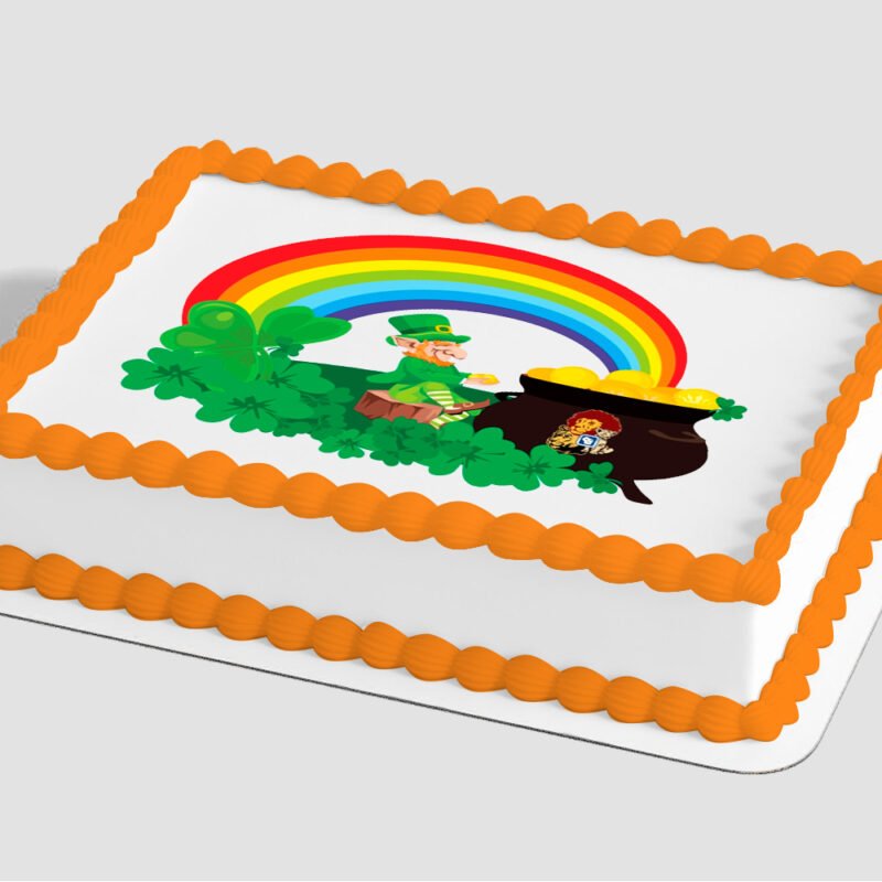 Rainbow Pot Of Gold Edible Image® by PhotoCake®