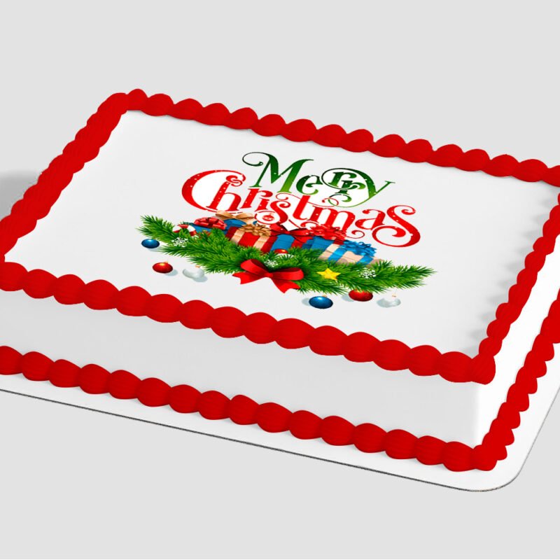 Merry Christmas Edible Image® by PhotoCake®