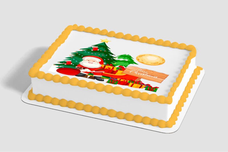 Merry Christmas Santa Edible Image® by PhotoCake®