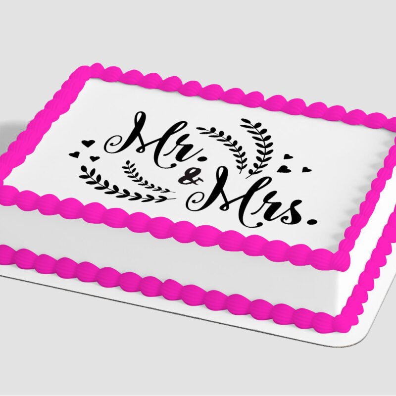 Mr. & Mrs. Edible Image® by PhotoCake®