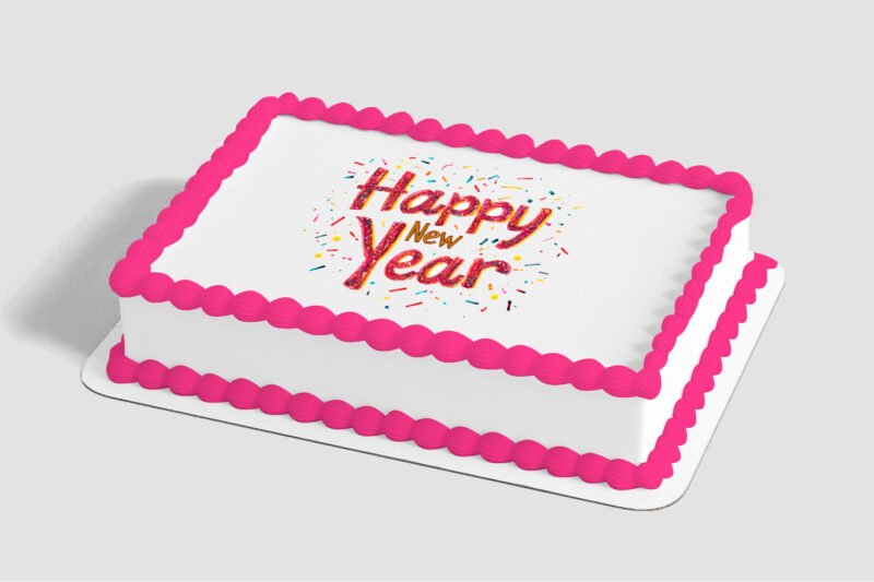 New Year's Confetti Edible Image® by PhotoCake®