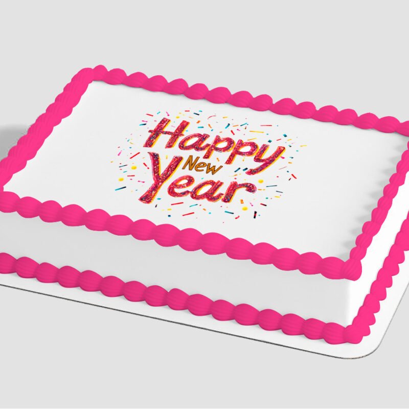 New Year's Confetti Edible Image® by PhotoCake®