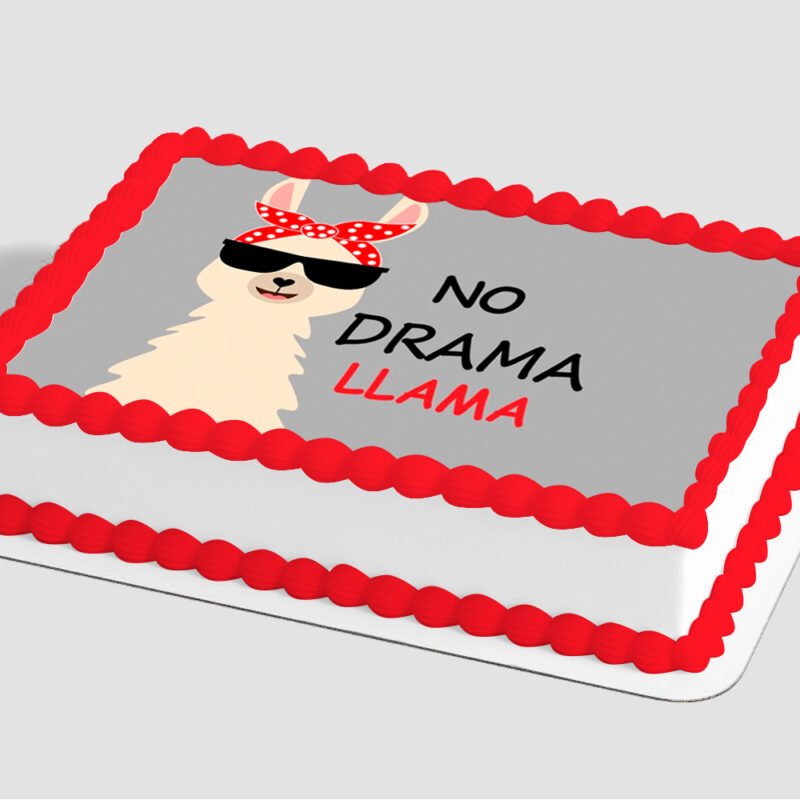 No Drama Llama Edible Image® by PhotoCake®
