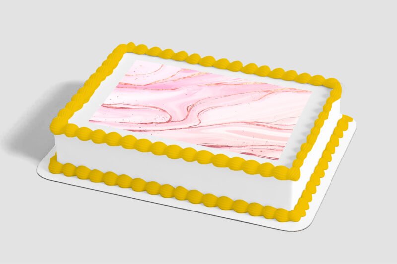 Pink Marble Edible Image® by PhotoCake®