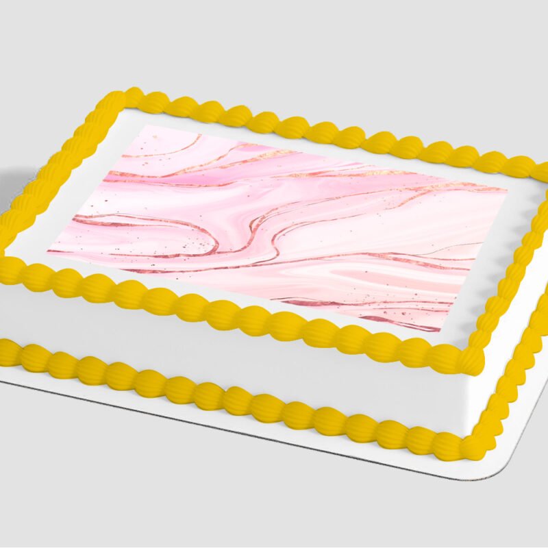 Pink Marble Edible Image® by PhotoCake®