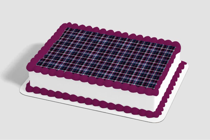 Plaid Sheet Edible Image® by PhotoCake®