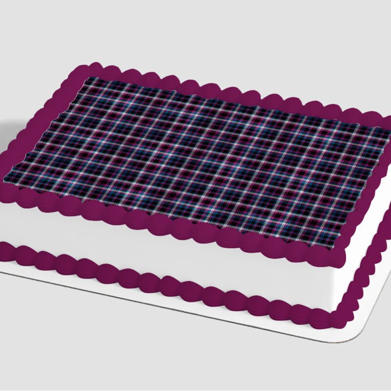 Plaid Sheet Edible Image® by PhotoCake®