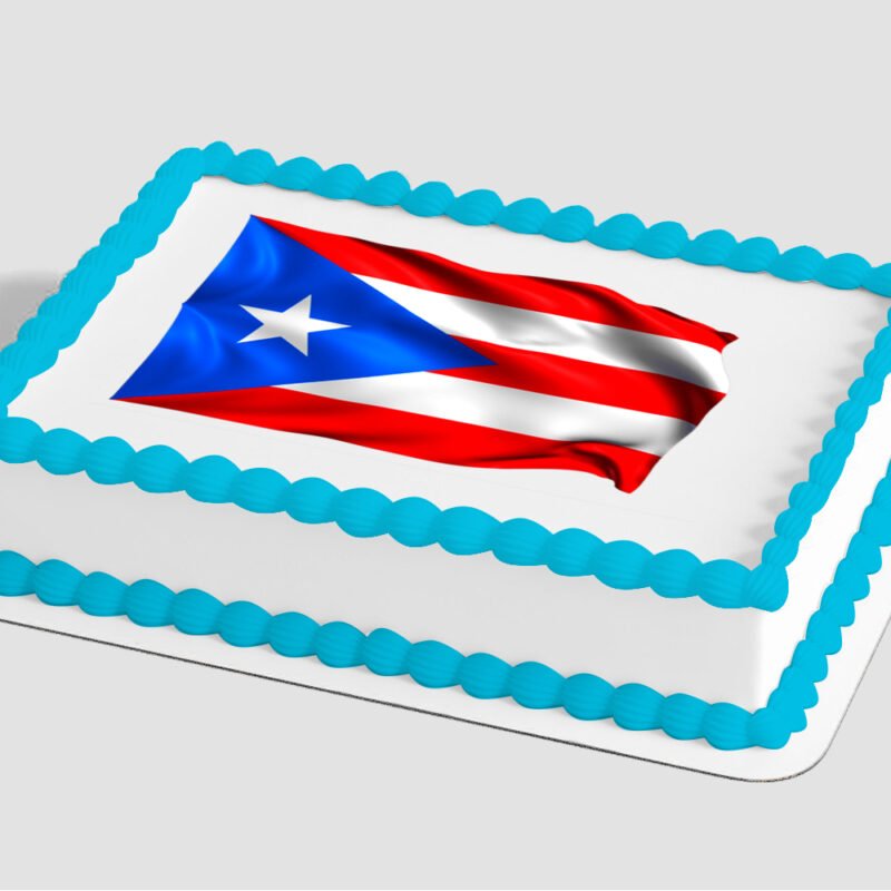 Puerto Rican Flag Edible Image® by PhotoCake®