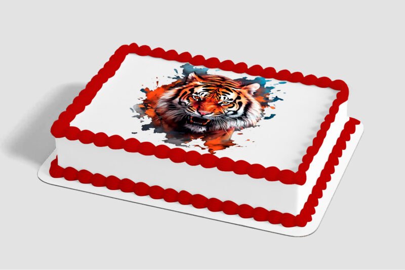 Siberian Tiger Edible Image® by PhotoCake®