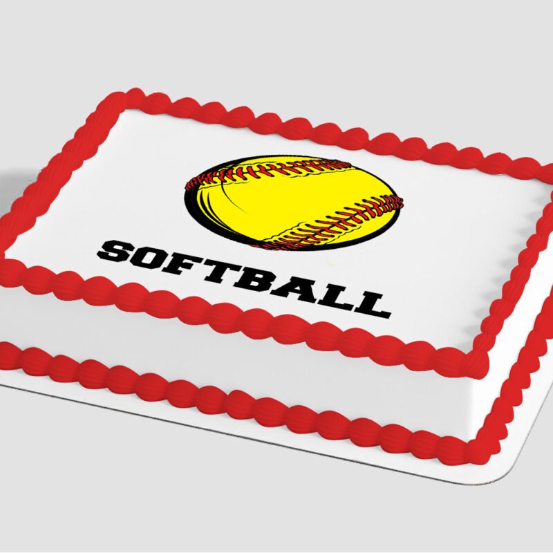 Softball Edible Image® by PhotoCake®