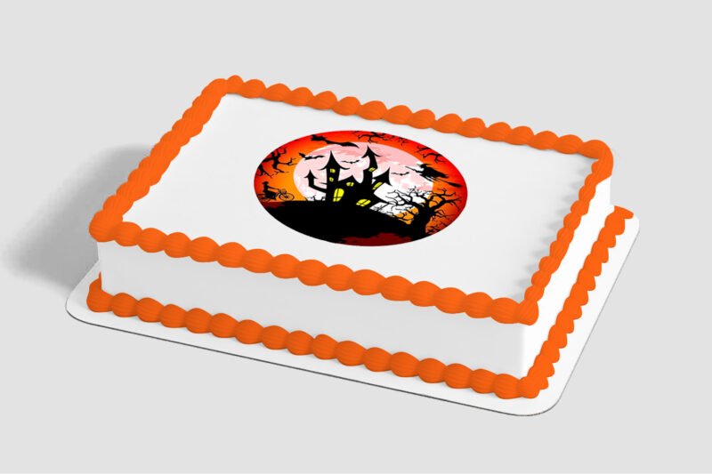 Spooky Haunted House Edible Image® by PhotoCake®