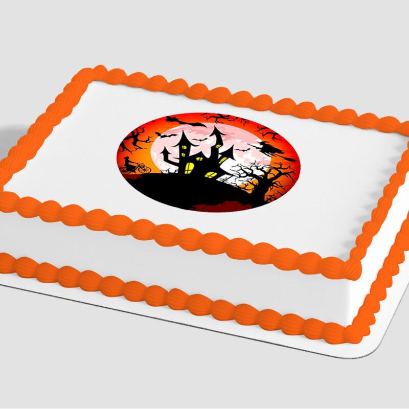 Spooky Haunted House Edible Image® by PhotoCake®