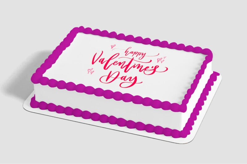 Valentine's Day Script Edible Image® by PhotoCake®